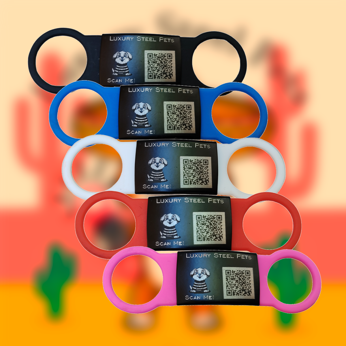 Plaquita Collar Silicón